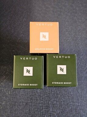 VERTUO Boost Mix - Melozio (1) and Stormio (2) - 3 Boxes NEW